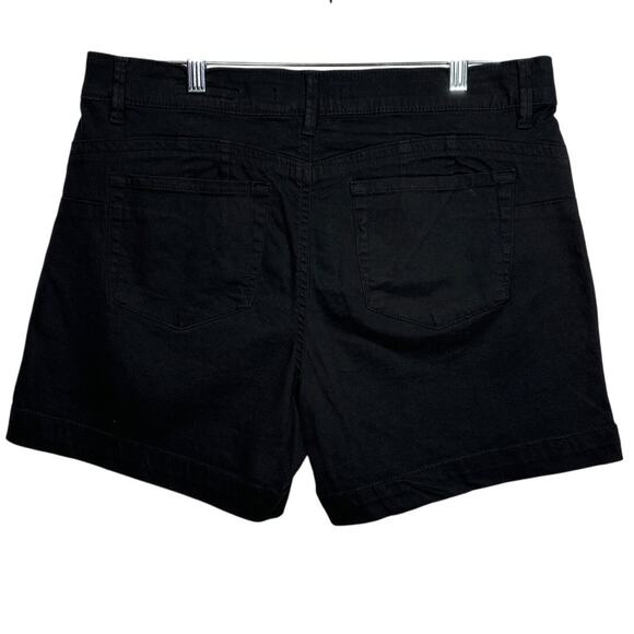 One5One Love My Fit Goddess Fit Cotton Stretch Casual Shorts Black Size 12 / 31 - Picture 2 of 10